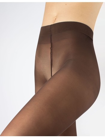 Cette JERSEY - Halbtransparente Strumpfhose 30 Den coffee