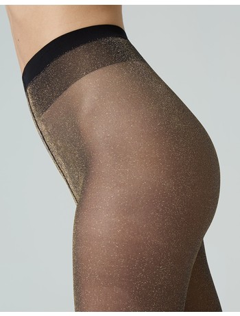 Cette Hollywood Lurex Strumpfhose gold