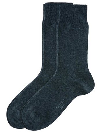 Camano CA-Soft feiner Socken Unisex Doppelpack dunkelbraun