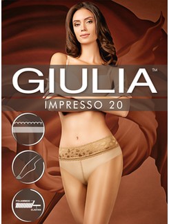 Giulia Impresso 20 transparente Hftstrumpfhose