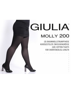 Giulia Molly 200 Baumwollstrumpfhose Komfortgröße