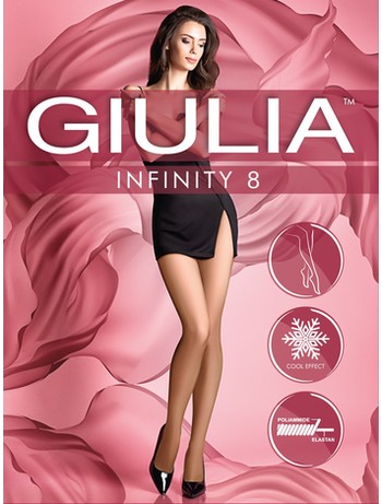 Giulia Infinity 8 ultratransparente Strumpfhose 