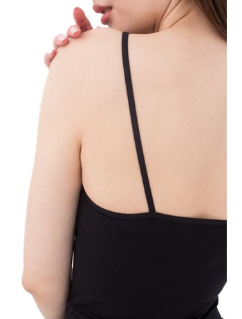 Giulia Camisole - nahtlosen Rundhals-Tank nero