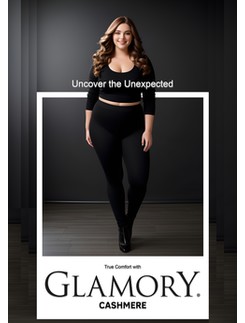 Glamory Cashmere Plus Size Strickstrumpfhose