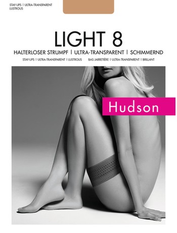 Hudson Light 8 Halterloser Strumpf 