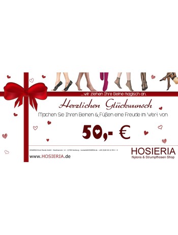 HOSIERIA Geschenkgutschein 50,- 