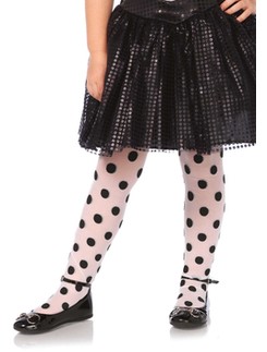 Leg Avenue Polkadot gepunktete Kinderstrumpfhose