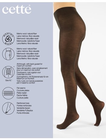 CETTE QUITO - Strumpfhose aus Merinowolle 100 DEN 